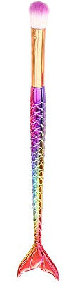 Cheeroyal Regenbogenfisch Lidschatten Pinsel Make-up Pinsel Lidschatten Pinsel Meerjungfrau Fischschwanz Make-up Pinsel Lidschatten Gesichtskontur Foundation Concealer Rouge Pinsel (1 Stück)
