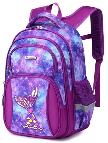 Cusangel Rucksack für Kinder, Kinderrucksack, Grundschulkinderrucksack, mit Seitentasche, 40.64 cm
