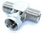 F-Type Male to 2 Female 2 Way T Splitter Combiner TV Cable Satellite Antenna RC Socket