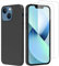 NEW'C Cover per iPhone 13 Mini (5,4) in silicone custodia ultra sottile nero e 2 × vetro temperato per iPhone 13 Mini (5,4 Pollici), pellicola protettiva per schermo