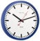 Hermle Bahnhofsuhr 30471-Q72100 Quarz, Blau, Ø 30cm x 5cm