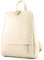 modamoda de T138 Damen Leder Rucksack Handtasche handmade in Italy, Farbe:Creme2021