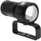 Acouto LEDTaschenlampe, QX3 10800LM wasserdichte LED Taschenlampe COB Unterwasser 80M Fotografie Video Tauchen Fülllicht für Nachthöhlenforschung Erkunden Angeln(Schwarz)