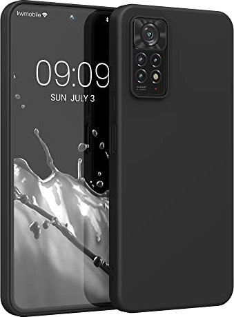 kwmobile Custodia Compatibile con Xiaomi Redmi Note 11 Pro / 11 Pro (5G) / 12 Pro (4G) Cover - Back Case per Smartphone in Silicone TPU - Protezione Gommata - nero matt
