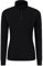 Mountain Warehouse Merino Womens Thermal Baselayer Top - Long Sleeves Ladies Thermal T-Shirt, Zip Neck Top, Lightweight, Easy Care Tee - for Travel & Outdoors Black Women's Size 10