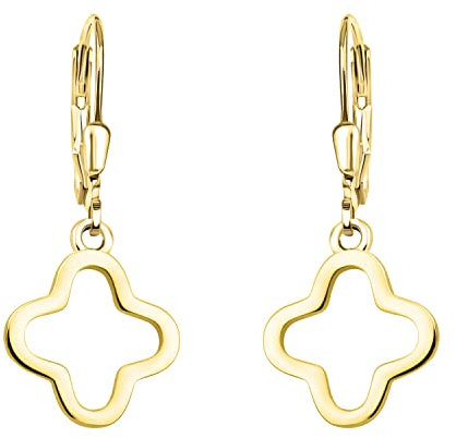 SOFIA MILANI - Damen Ohrringe 925 Silber - vergoldet/golden - Blumen Ohrhänger - E1868