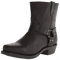 Stivali da Cowboy da Uomo Testa Quadrata Ricamo Stivali Western Altezza Polpaccio Vintage Dimensioni Stivali Taglia 39-46 (44,nero-1034)