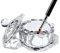 ProTech 1 pc Glass Crystal Acrylic Liquid Holder Dish, Professional Dappen Dish Glass Cup with Lid Bowl for Acrylic Powder Monomer Nail Tool, For Mixing Eyebrow Tint, Manicure Tool