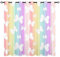 YUANZU Schmetterling Vorhänge Mädchen Regenbogen Streifen Ösen Gardinen mit Blickdichte Vorhang Kälteschutz Blackout Curtain Mädchenzimmer Schlafzimmer Verdunkelung Fenster, 2 Stück, H 137 x B 132 cm