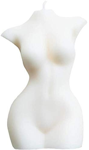 NOENNULL Kerze Frauen Körper Weiblicher Torso Sojawachs Duftkerze Entspannung Frauen Kerze Körper (Milchig), NOENNULLwsg8vy2fu4-10118349
