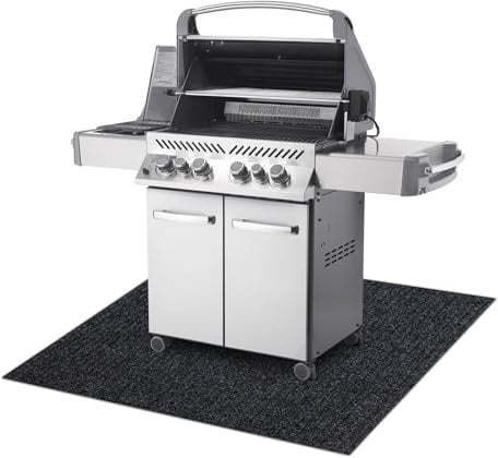 Grillschutzmatte GIN für die Terrasse Outdoor anthrazit 120x150 cm