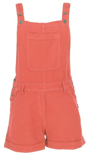 GURU SHOP Goa Shorts, Latzshorts, Boho Latzhose, Baumwolle | Luftiger Schnitt, zwei Taschen, Knöpfe aus Kokosnussholz, verstellbare Träger, angenehme Textur