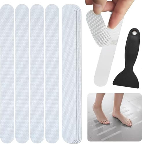 AOCGDDS 36 Pcs Anti Slip Shower Stickers,Non Slip Strips Pad Bathtub Flooring Safety Tape Mat for Bath Shower,Stairs Waterproof and Anti-Slip Tape