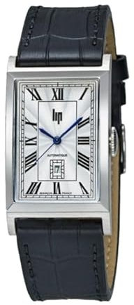 Lip Montre Churchill T26 - Automatique - Cadran Soleillé - Cuir Noir