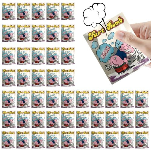 Generisch CWENDANER 50 Stück Stinkbomben, Extrem Stinkend Furzbomben, Fart Bomb, Stinkbomben Glasampullen Extrem, Streich Witzspielzeug, Noisemaker Spielzeug