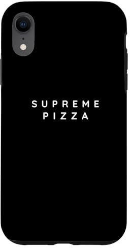 Hülle für iPhone XR Supreme Pizzas Cook Lovers / Supreme Pizza Fan / Moderne Schrift