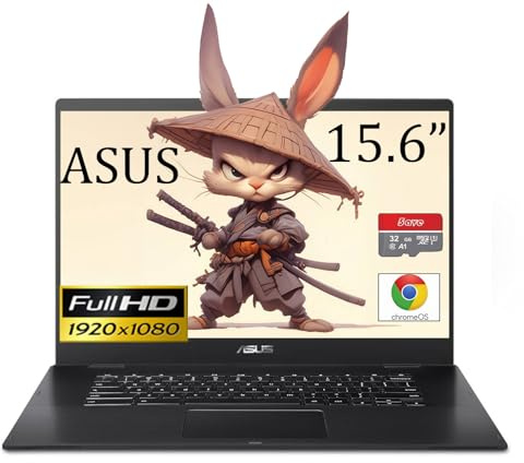 ASUS CX15 Chromebook FHD 15,6 po, processeur Intel Celeron Dual-Core, 4 Go de RAM, 192 Go de stockage (64 Go eMMC + carte micro SD 128 Go), Chrome OS, gris minéral