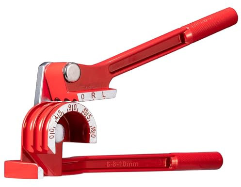 Dobladora de Tubos Manual, Máquina Dobladora de Tubos, Herramienta para Doblar Tubos, Máquina Dobladora de Tubos de 0 a 180 Grados, para Tubos de Cobre, Aluminio y Metales Blandos