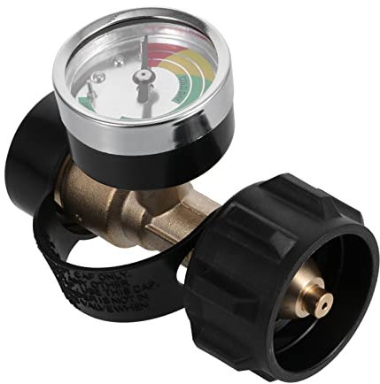 SEWOART Messing Propantank Adapter Gasherd Konverter 20–40 Lb Mit Manometer Us Standard Campingkocher Gasgrill Ersatzanschluss