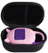 EVA Hard Carrying Case + Silicone Cover for JBL Clip 5, Silicone Case with Speaker Storage Bag for JBL Clip 5 Speaker (Black Organizer + Pink Silicone Cover)