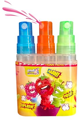 Triple Attack Candy Spray 3er Set (3x15ml) – Saures Süßwaren-Spray mit Apfel-, Erdbeer- & Himbeergeschmack | Komplett-Sortiment für Kindergeburtstage, Goodie Bags & Probierpaket