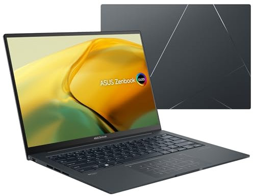 ASUS ZenBook 14 OLED UX3404 (Intel Core i9-13900H, 16 GB LPDDR5 RAM, 1 TB SSD, GeForce RTX 3050, 14.5 2.8K Touch, Backlit, Wi-Fi 6E, Windows 11) includes Free Norton 360 Deluxe Anti Virus Software