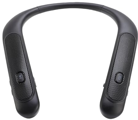 ARTOCT Altoparlante stereo 3D wireless con archetto da collo Microfono integrato Altoparlante sportivo a bassa latenza ricaricabile con 12 ore di riproduzione per Game TV