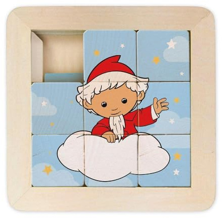 TRÖTSCH - Unser Sandmännchen : Schiebepuzzle aus Holz | Für Kinder ab 3 Jahren: Puzzle Spiel Schiebespiel Gedulsspiel