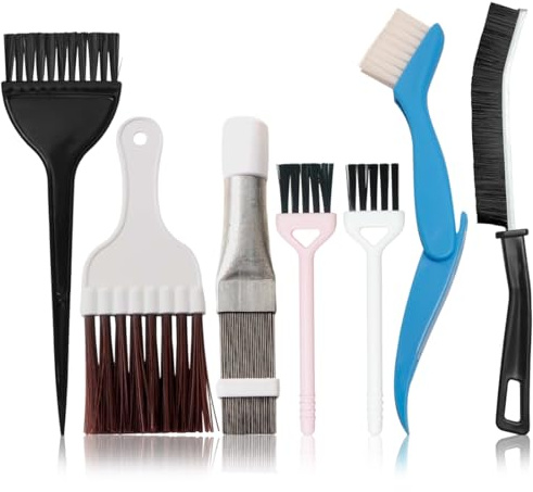OPVYAEU Kit pulizia asciugatrice 7 pezzi spazzole e pettini per filtro asciugatrice pulizia termosifoni radiatore accessori asciugatrice e climatizzazione