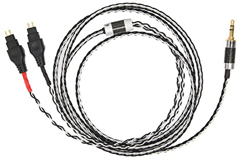 EIMSOAH HD600 HD650 Ersatz-Kopfhörerkabel, Leistungsstarkes 3,5-mm-Upgrade-Kabel für Klaren Klang, für Audiophile, 8-adriges OCC-Kupfer, 1,5 M