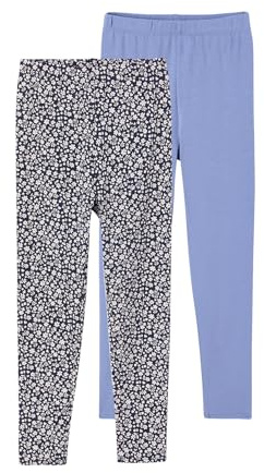Vertbaudet 2er-Pack Mädchen Leggings Basic Indigo-blau 140