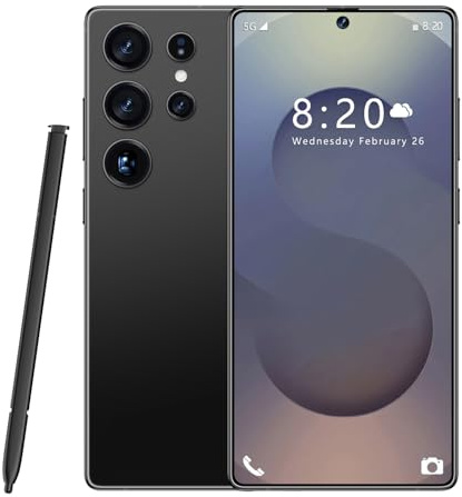 S25 Ultra 5G Android Phone, 16GB RAM | 1TB Storage | 7.3 1440x3040 Display | 108MP 72MP Dual Cameras | 8000mAh Long Battery | Snapdragon 8 Gen 3 | Unlocked,Black-1TB