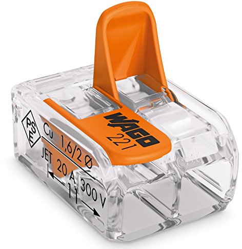 25 x Wago lever splice connector 221 Series 221-412 2 way terminal