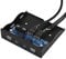 Wendry schwarzer Floppy Frontpanel, USB 2.0 HD-Audio Floppy Frontpanel.3,5 '' 9Pin auf 2 USB.2.0 Interface für Mic Audio.