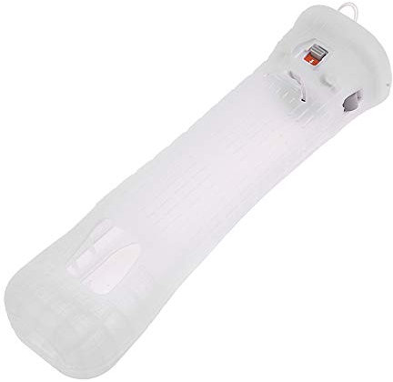 Bindpo Funda de Silicona con Adaptador de Sensor MotionPlus para Wii Mando a Distancia (Blanco)