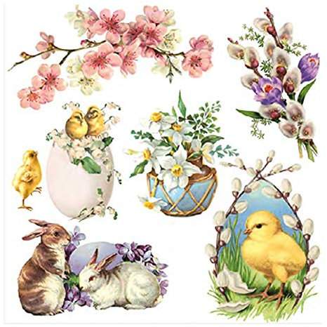 20 Servietten/Napkins Ostern - ca. 33 x 33 cm 3-lagig - Oster Decoupage Motive - Tisch-Deko Basteln Serviettentechnik