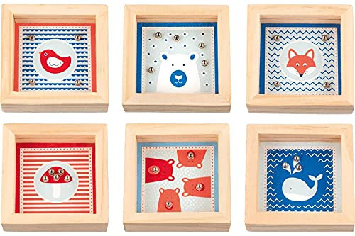 Goki Geduldsspiel mit Murmeln, kein Tisch, Mehrfarbig (56767)