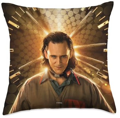 Marvel Loki Disney+ Series Poster Throw Pillow, 18x18, Multicolor