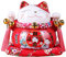 Lucky Cat Hucha de 6 pulgadas Lindo Maneki Neko Gato Suerte Japonés con Dos Campanas Hucha de la Alcancía/Regalo/DeskToys Decoración