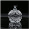 RAN Dome Shape Sugar Bowl with Lid, 10.6oz/300ml Glass Sugar Canister Sugar Salt Pepper Storage Jar, Crystal Cut Design Lid