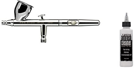 Aerografo Iwata Eclipse HP-CS 0.3 con Iwata Airbrush Cleaner 118 ml pulitore aerografo