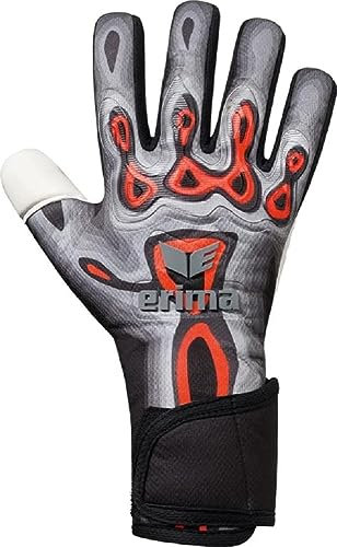 Erima Unisex Erwachsene FleX-Ray Pro Torwarthandschuh, fiery coral/schwarz, 7