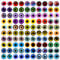 100PCS Assorted Dragon Eyes Glass Cabochon for Clay Doll Making