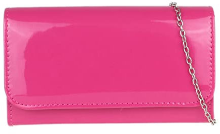 Girly Handbags Pochette semplici e lucide, Fucsia, Klein