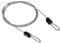 PATIKIL Security Steel Cable 2.5mm x 1m/3.28ft Coated Luggage Lock Wire Rope with Double Loop Transparent