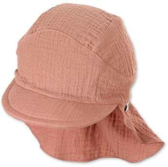 Sterntaler Unisex Baby Schirmmütze Mit Nackenschutz - Aus Baumwolle, Mokka, Größe 47