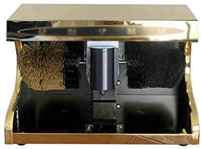 Cireuse à chaussures électrique, polisseuse à induction automatique en acier inoxydable pour le dépoussiérage et poli polisseuse à induction automatique pour le dépoussiérage et le polissage (or)