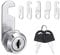 5/8 Inch Security Mailbox Lock, 16mm Letter Post Box Lock with 5 Different Lock Plates, Toolbox Door Cupboard Locks Tubular Cam Lock with 2 Keys for Furniture