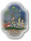 Fratelli Bonella | Soprammobile Magnetico con Presepe e Albero della Vita 6x4 cm | Made in Italy
