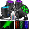 BeamZ BBP66 - LED Akku Strahler 4er Set, DMX Licht, Uplight, Effektstrahler 6x 6 Watt LED Spot, PAR Bühnenbeleuchtung, Discolicht Partylicht, DJ Licht 4in1 RGBW LED Strahler - Schwarz